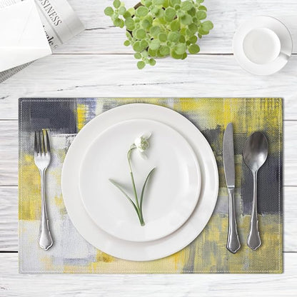 Emvency Farmhouse Placemats Set of 6, 12x18 Inch - Image 2