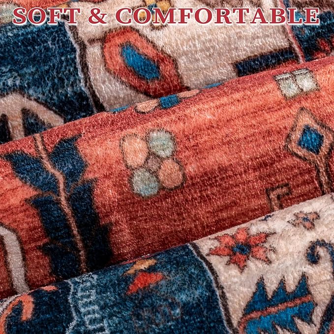 SERISSA Washable Rug 5x7 Boho Area Rugs, Washable Large Rugs - Image 6