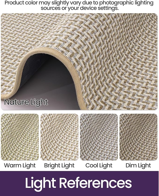 DEXI Ultra Thin Door Mat Indoor Entrance 36x56, Non Slip Rubber Backed Entryway - Image 3
