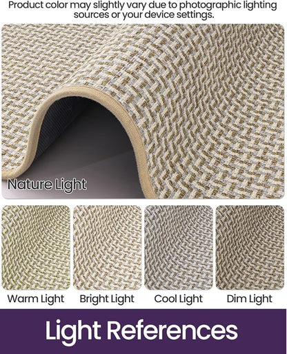 DEXI Ultra Thin Door Mat Indoor Entrance 17x30, Non Slip Rubber Backed Entryway - Image 3