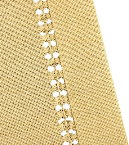 Grelucgo Handcrafted Solid Color Dining Table Placemats, Double-Hemstitched) - Image 3