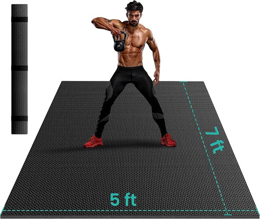 Stepwaver Extra Large Exercise Mat, Ultra Durable, High-Density Gym Mat by Stepwaver