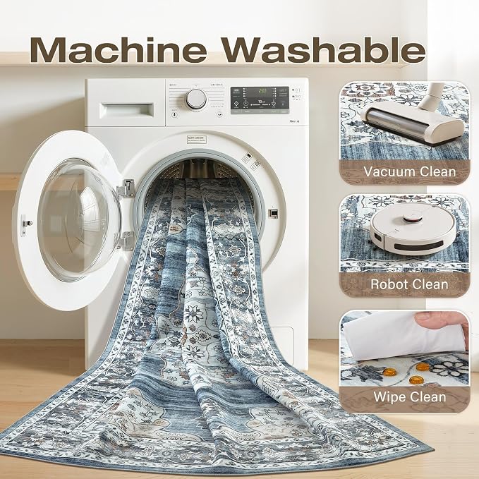 5x7 Washable Area Rug - Image 2