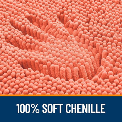 OLANLY Toilet Rugs U-Shaped 24x20, Extra Soft Absorbent Chenille Contour - Image 3