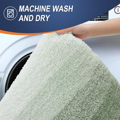 OLANLY Bathroom Runner Rugs Mat 59x24, Extra Soft Absorbent Microfiber Bath Rugs - Image 5