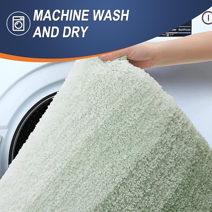 OLANLY Bathroom Rugs Mat 30x20, Extra Soft Absorbent Microfiber Bath Rugs - Image 6