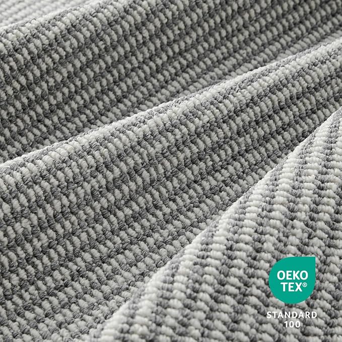 Faux Jute Area Rug 4'x6', Washable & Non-Slip, No Odor. Farmhouse Boho Style - Image 2
