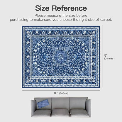 Lofus 8x10 Area Rugs for Living Room, Machine Washable Non-Slip Area Rug - Image 2
