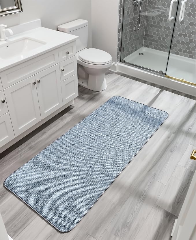 Bosap Bath Mat, Ultra Thin Bathroom Runner Rugs, Large Bath Mats - Image 7