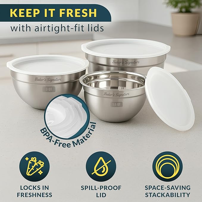Stainless Steel Mixing Bowls - Image 4