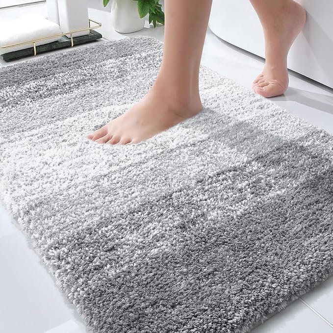 OLANLY Bathroom Rug Mat 30x20, Extra Soft and Absorbent Microfiber Bath Rugs by OLANLY