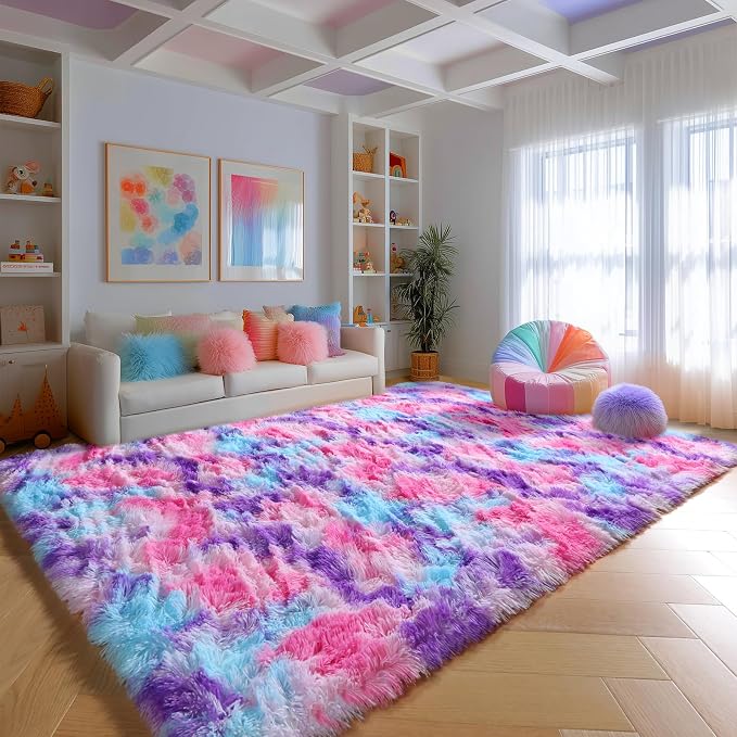 PAGISOFE Ultra Soft Rainbow Area Rugs - Image 7