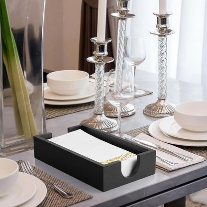 Napkin Holder for Bathroom, Wooden Guest Towel Holder Tray for Bathroom - Image 5