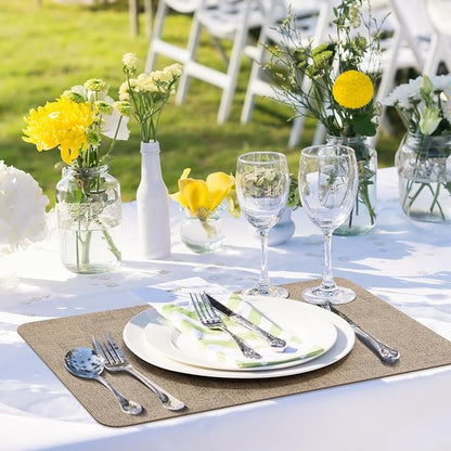 Aofmee Faux Leather Placemats Set of 6 - Image 7