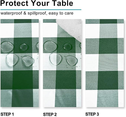 Checkered Square Tablecloth - Image 3