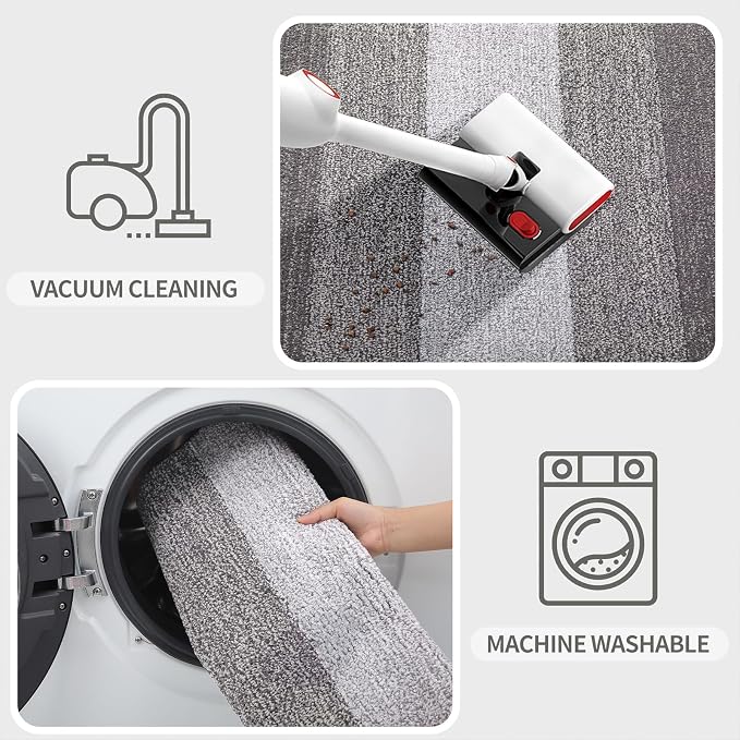 Kitinjoy Indoor Outdoor Door Mat, 45x27 Non-Slip Absorbent Dirt Trapper - Image 5