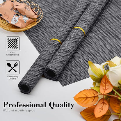 Placemats Set of 4 Washable Indoor | Outdoor Vinyl Place Mats - Image 4