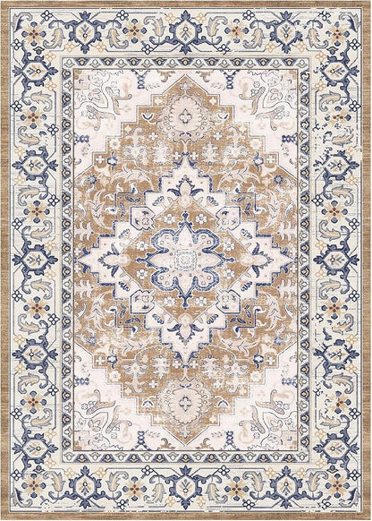 Lessymo 8 x 10 Area Rugs for Living Room- Machine Washable Area Rugs Boho Faux - Image 9