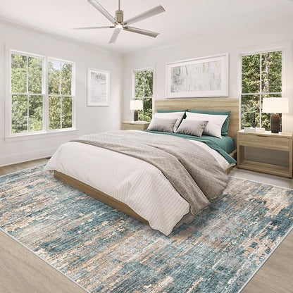 XLUEZ 8x10 Area Rugs for Living Room, Washable Modern Abstract Large Area Rug - Image 4