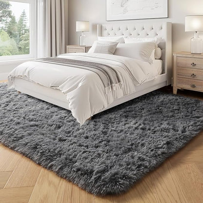 PAGISOFE 8x10 Living Room Rug Grey, Soft Large Rugs - Image 6