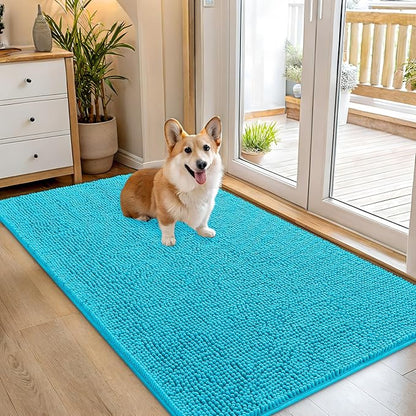 OLANLY Dog Door Mat for Muddy Paws 54x32, Absorbs Moisture and Dirt, Absorbent by OLANLY