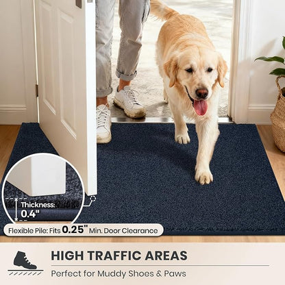 PURRUGS Dirt Trapping Door Mat 31.5" x 70", Non-Slip Machine Washable Entryway - Image 6