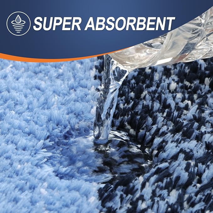 OLANLY Large Bathroom Rugs Mat 54x24, Extra Soft Absorbent Microfiber Bath Rugs - Image 3