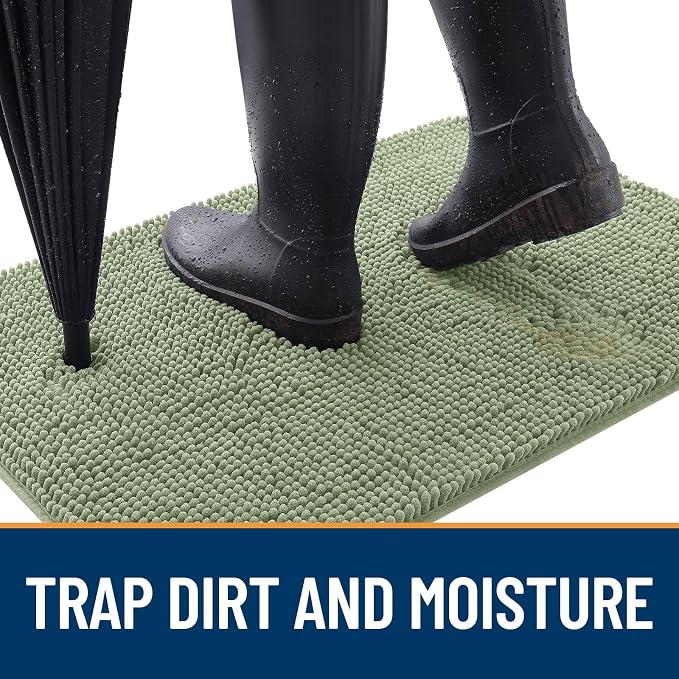 OLANLY Dog Door Mat for Muddy Paws 47x32, Absorbs Moisture and Dirt, Absorbent - Image 2