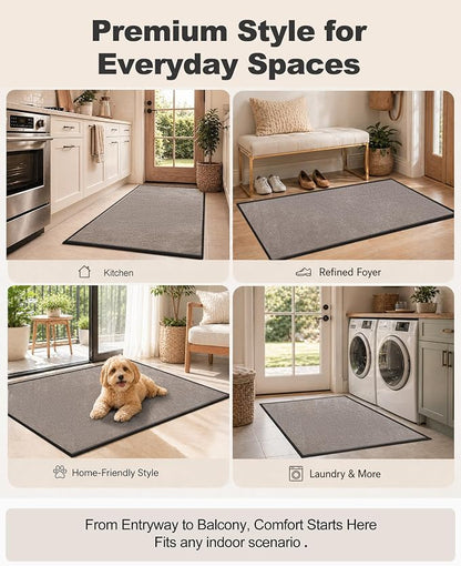 Mibao Super Absorbent Front Door Mat, Non-Slip Washable Indoor Doormats - Image 7