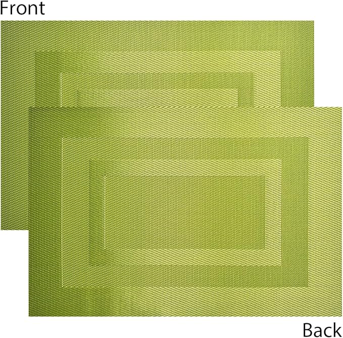 PIGCHCY Placemats Set of 8 Washable Durable Place Mats Vinyl Heat Resistant - Image 3