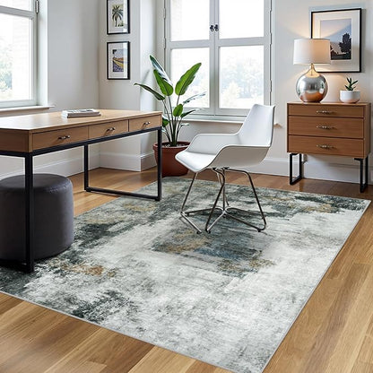 5x8 Area Rugs for Living Room Rug Washable: Abstract Rug for Dining Room - Image 3