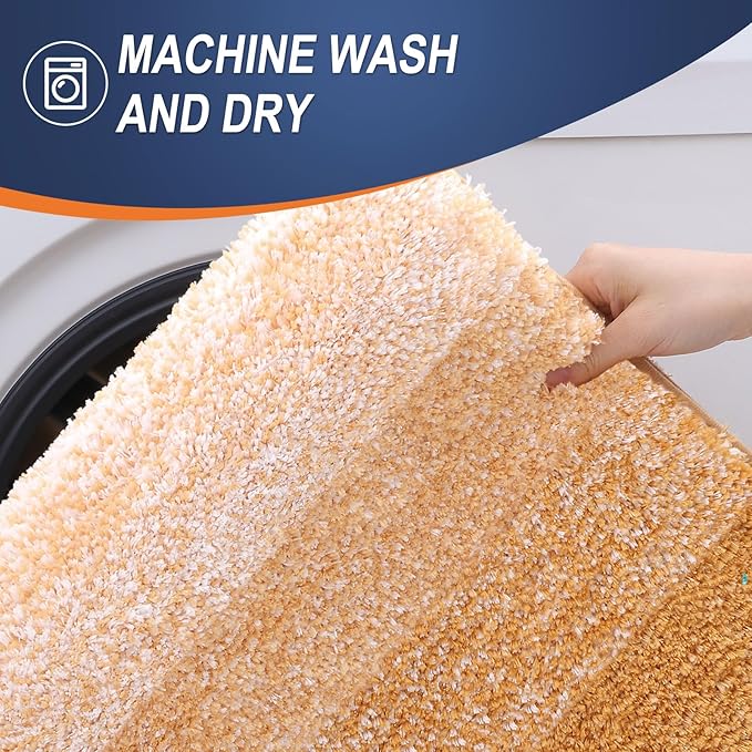 OLANLY Large Bathroom Rugs Mat 50x30, Extra Soft Absorbent Microfiber Bath Rugs - Image 6