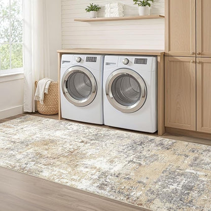 Runner Rug Kitchen Washable Rugs: 2x10 Non-Slip Abstract Soft Modern Stain - Image 7