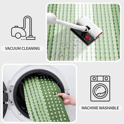 Kitinjoy Indoor Outdoor Door Mat, 59x24 Non-Slip Absorbent Dirt Trapper - Image 5