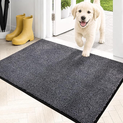 PURRUGS Dirt Trapping Door Mat 20" x 31.5", Non-Slip Machine Washable Entryway by PURRUGS