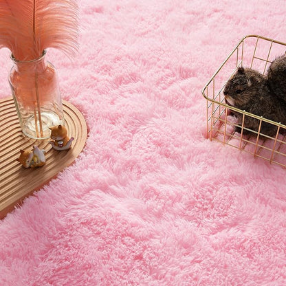 Andecor Soft Fluffy Bedroom Rugs, 3 x 5 Feet Indoor Shaggy Plush Area Rug - Image 4