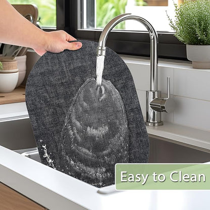 Placemats Set of 12 Washable, Heat Resistant Table Placemats Wipeable Faux - Image 4