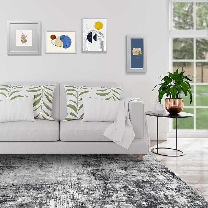 8x10 Area Rugs for Living Room Rug Washable: Modern Large Rug for Dining Room - Image 3