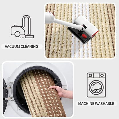 Kitinjoy Indoor Outdoor Door Mat, 47x20 Non-Slip Absorbent Dirt Trapper - Image 5