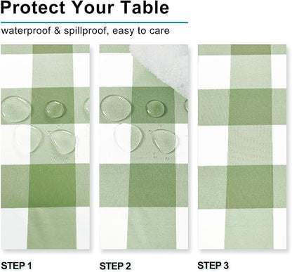 Checkered Tablecloth Rectangle, 70 x 90 Inch - Image 3