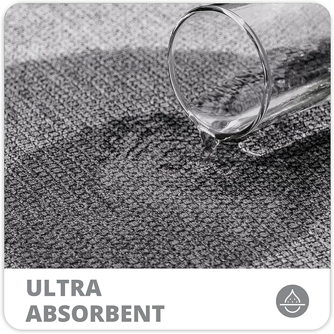 Bosap Bath Mat, Ultra Thin Bathroom Rugs, Rubber Bath Mats - Image 3