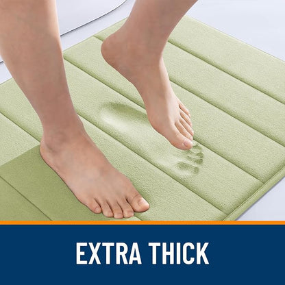 OLANLY Memory Foam Bath Mat 59x35, Super Soft Absorbent Bathroom Rugs, Quick Dry - Image 6