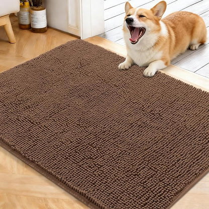 OLANLY Dog Door Mat for Muddy Paws 40x32, Absorbs Moisture and Dirt, Absorbent by OLANLY