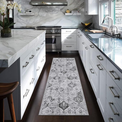 Lahome Moroccan Trellis Washable Runner Rug, 2x6 Kitchen Runners - Image 5