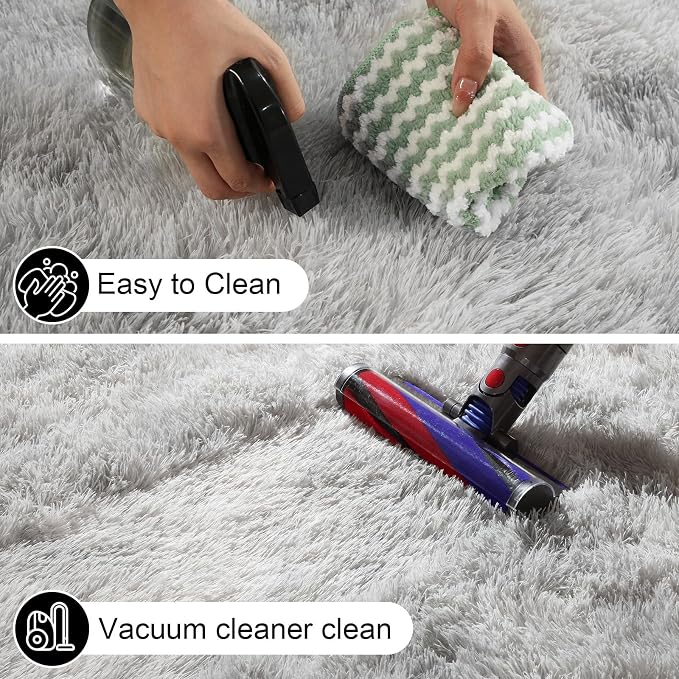 4x6 Rugs for Bedroom, Fluffy Area Rugs for Living Room, Small Fuzzy Shag Soft - Image 4