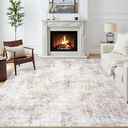 Area Rugs 5x7 Living Room: Large Soft Washable Rug Modern Abstract Anti-Skid - Image 2