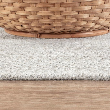 CAMILSON Easy Jute Rug 2x3, Indoor Outdoor Off-White Color Fiber Area Rugs - Image 7