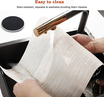 Placemats Set of 8, Vinyl PVC Heat Resistant Washable Placemats Set, Non Slip - Image 5