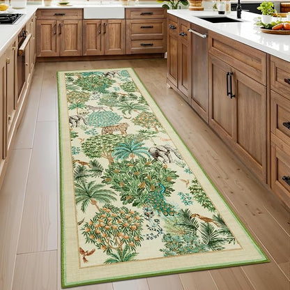 GarveeHome Jungle Rug 2x6 Kitchen Runner Rug Non Slip Washable Runners by GarveeHome
