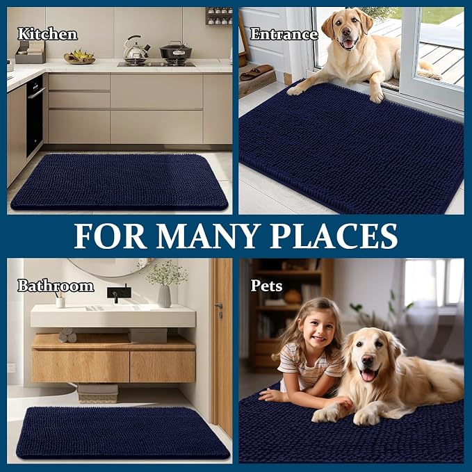 OLANLY Dog Door Mat for Muddy Paws 70x24, Absorbs Moisture and Dirt, Absorbent - Image 8